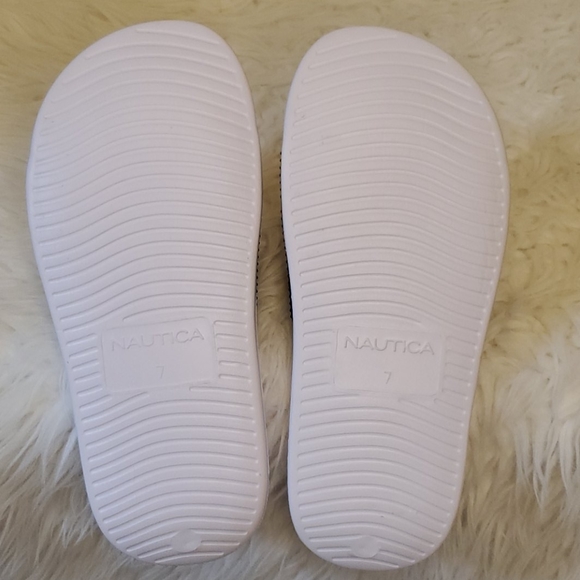Nautica Alida Men/Women Slides Navy/Red Size 7 - Picture 5 of 7